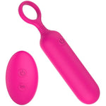 Mini Vaginal Massage Stick - Multipurpose Stimulation, Pull Ring Design, Compact And Portable, Advanced Silicone Material, 9-Frequency Vibration Mode, Female Masturbator (Red - Rct)