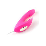 Neon Pink Leah Silicone Rabbit Massager for Women, 7.5 Inch Rechargeable