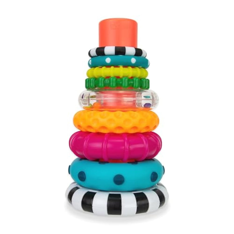 Stacks Of Circles Stacking Ring Stem Learning Toy, Age 6+ Months, Multi, 9