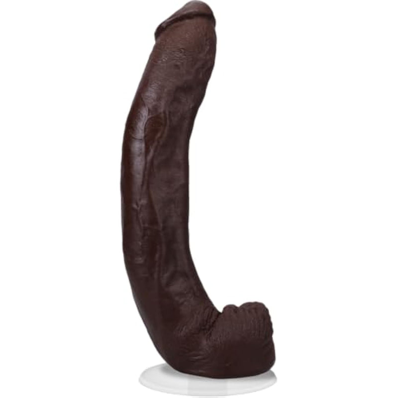 Doc Johnson Signature Series - Dredd - 13.5 Inch ULTRASKYN Dildo with Removable Vac-U-Lock Suction Cup - F-Machine & Harness Compatible - for Adults Only, Chocolate