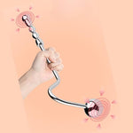 Stainless Steel Anal Hook Plug, BDSM Metal Butt Plug with 2 Interchangeable Balls, Dual Head Erotic Dildo Sex Toy for Men Women Couples, Valentines Day Gifts for Her Him