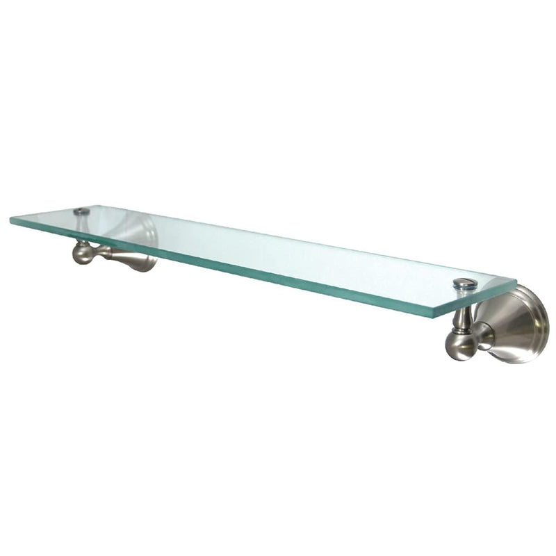 Ba2979Sn Governor Glass Shelf, 20-3/4" Length, Brushed Nickel