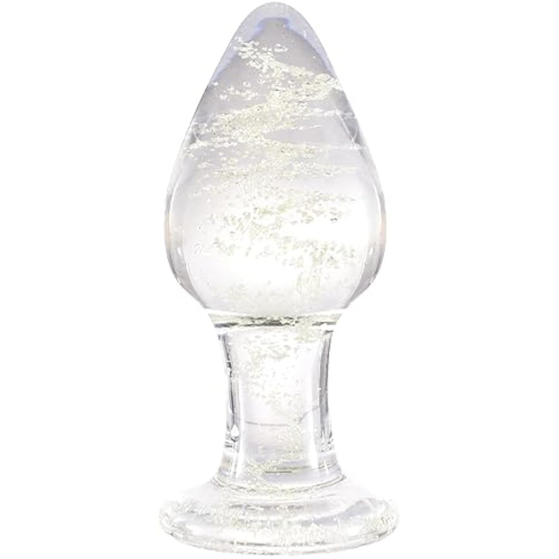 Luminous Glass Dildo,Crystal Anal Plug Anal Trainer Anal Expander Training Sex Toy
