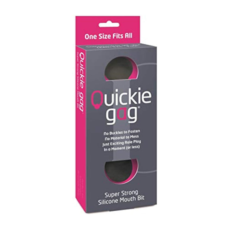 Quickie Bit Gag, Super Strong Silicone Open Mouth Gag. Bondage Toy Accessories For Adult Couple Play, Breathable, Light, Portable And Quiet, One Size Fits All, Perfect For Women And Men - Black