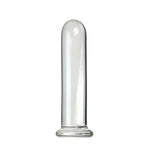 Glass Butt Plug Anal Trainer Prostate Massager Crystal G-Spot Dildo Cylinder Shaped Pleasure Wand, Glass Dildo Crystal Penis Anal Butt Plug Anal Trainer Sex Anal Pleasure Toys For Men Women(0.79In)