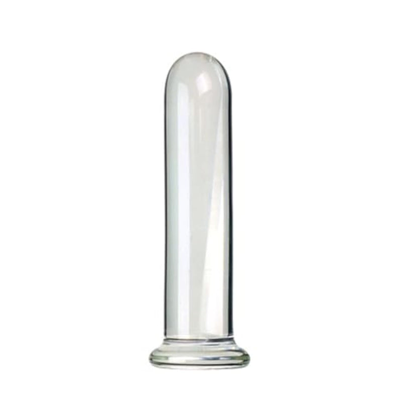 Glass Butt Plug Anal Trainer Prostate Massager Crystal G-Spot Dildo Cylinder Shaped Pleasure Wand, Glass Dildo Crystal Penis Anal Butt Plug Anal Trainer Sex Anal Pleasure Toys For Men Women(0.79In)