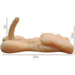 Realistic Male Torso Sex Doll With 7’’ Flexible Dildo Unisex Masturbation Toy Tight Anus Design For Couples Play Or Solo Stimulation Adult Sex Toys For Female Lesbian