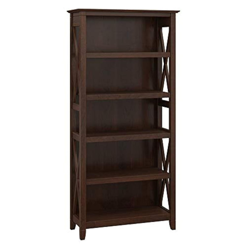 Key West 5 Shelf Bookcase In Bing Cherry
