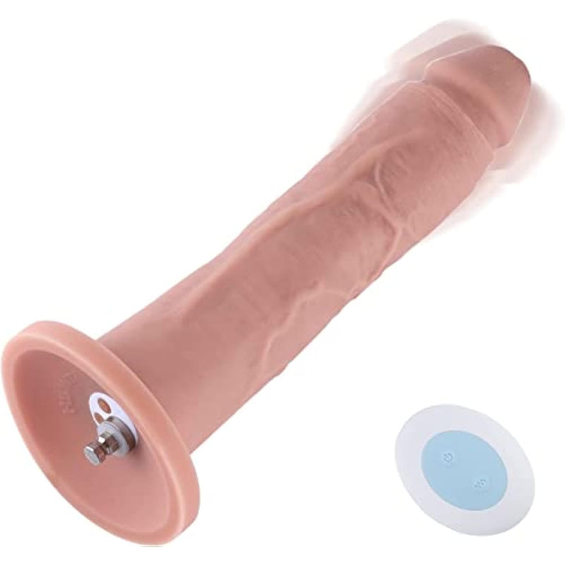 10.2'' Vibrating Dildo With 3 Speeds + 4 Modes With Kliclok System - Slight Curved Silicone Dong For Advanced Users - 9.45" Insert-Able Length, Max Girth 6.4", Amazing Series