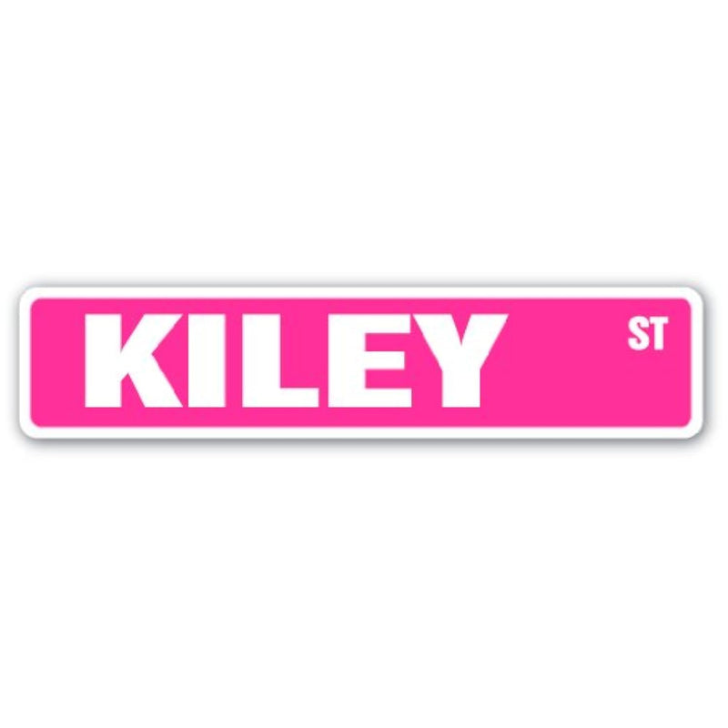Kiley Street Sign Childrens Name Room Sign | Indoor/Outdoor |  18" Wide Plasti