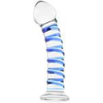 10 Inch Double Ended Glass Dildo & Butt Plug With Lube 1Oz | Glass Sex Toys | G-Spot | Butt Plugs | Prostate Stimulation | Realistic Dildos