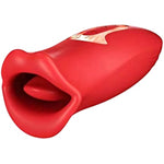 Adult Sex Toys Vibrator For Women Red, Clitoris Stimulator, Tongue Licking Mouth Sex Toy Vibrador, Intimate Massager Sexual Pleasure Tool, 10 Vibration And Kissing Modes