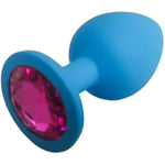 Pleasure Plugs, Midnight Blue Crystal Silicone Adult Toy For Couples, Unisex (Large)