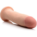 Xr Play Hard 9 Inch Ultra Real Dual Layer Suction Cup Dildo Without Balls, Skin Color, Flesh