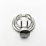 Stainless Steel Male Chastity Device, Ergonomic Design Locked Penis Cage For Men Penis Exercise And Abstinence, Chastity Device For Men Or Couples (Penis Cage D, 45)