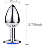 Stainless Metal Anal Butt Plugs Jewelry Anal Trainer Sex Toys Fetish Kinky Sex Love Games Unisex Valentine 'S/Birthday Gift For Lover (Small)
