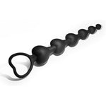 Silicone Anal Beads,Heart Shaped Anal Plug,Anal Sex Toys For Men,Women And Beginners,Sex Toy For Vagina,Long Butt Plug,G Spot Beads Toy (Six Beads)