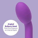 G-Slim 7 inch G Spot Vibrator Sex Toy for Women, Purple