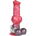 Multi Color Optional Size Artificial Dog Wolf Dildo Silicone Made With Big Knot Knotty Suction (S)