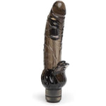 Triple Tickler Vibrating Dildo - 9 Inch Realistic Dildo - G-Spot Vibrator For Women And Clitoral Stimulator - Twist Base Multispeed Vibrator - Adult Sex Toy - Waterproof - Black