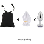 Fetish Deluxe Small Anal Plug Butt Super Quality Stainless Steel Ass Plugs Jewelry Kinkys Sex Love Games Bdsms Toys Personal Massager For Women Lover Good Valentine 'S/Birthday Gift (Purple)
