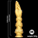 13" Silicone Fist Dildo, Xxl Realistic Flexible Hand Dildos Anal Plug Butt Plug Fisting For Anal Dilator Stretching Vaginal Prostate Massage With Suction Cup Adult Sex Toys For Women Men (M)