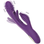 3 In 1 Dildo Rabbit Vibrator For Women - Multi-Function With Built-In Beater For G-Spot And Clitoris Tapping - Rechargeable & Very Quiet - Great For Solo And Couples Play