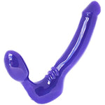 Classic Silicone Strapless Strap-On, Harness-Free Double Dildo (Without Vibrator) Size: 6 X 1.5 Inches In Violet.