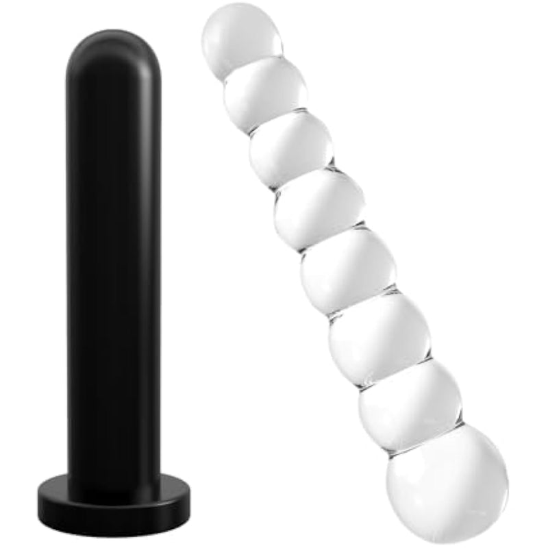 Anal Plug +Glass Dildo