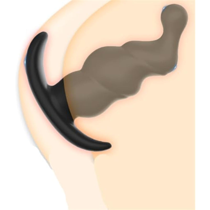 Silicone Spiral Wearable Anal Plug Silicone Anal Plug Widened And Enlarged Anchor Base, Adult Toys For Men And Women Sm Masturbation Device