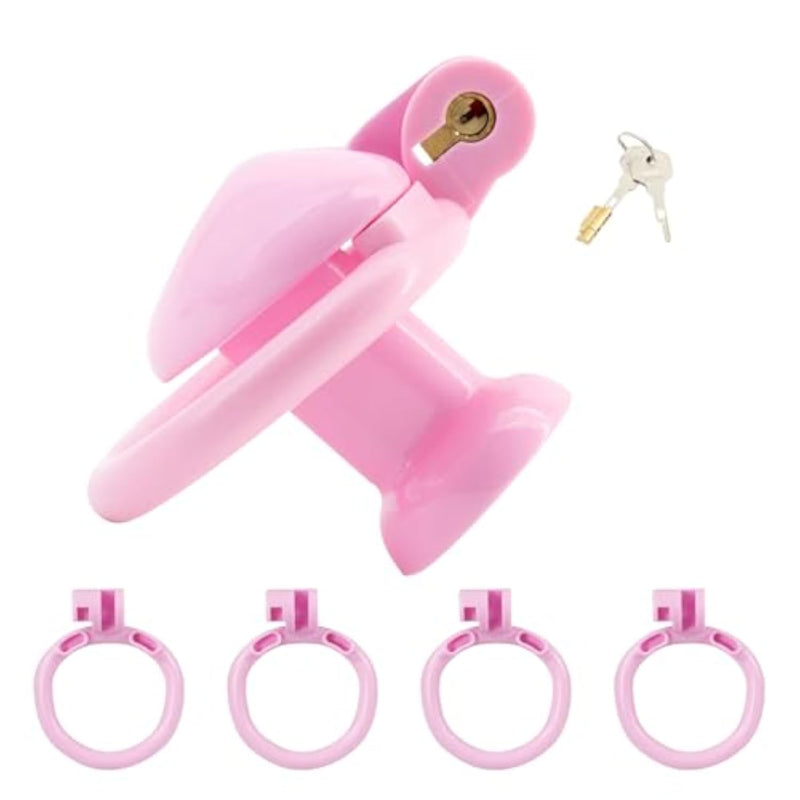 Inverted Chastity Cage with Invisible Lock - Male Sex Toy for Bondage and Penis Confinement