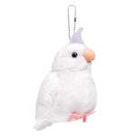 White Cockatiel Plush Toy - Cute White Cockatiel Stuffed Animals Keychain Toy 5Inch, Soft Plush Toy Bird Keyring Pendant Dolls, Gift For Backpack Handbag Charms