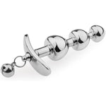 Anal Plug Sex Toy Waterproof For Men Anal Beads Butt Plug Expander G-Spot Dildo Stainless Steel Graduated Design Anal Women And Couples Prostate Massager Thrusting Toys