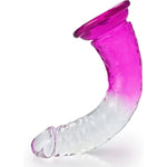 Soft Realistic Mini Dildo Vaginal Anal Stimulation Adult Sex Toys With Powerful Suction Cups, Purplegradient G-Spot Penis Suitable For Bed Games Female Pleasure (Small)