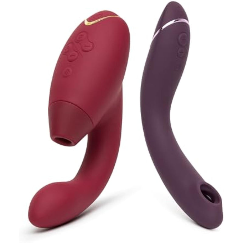 Og Aubergine Pleasure Air G Spot Vibrator & Duo 1 Dual Stimulation Rabbit Vibrator - Female Sex Toys Bundle