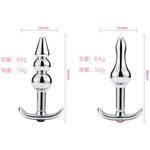 4Pcs Set Stainless Steel Anal Plug Butt - Anal Sex Trainer/Prostate Massage Anus Dilator Adult Gay Sex Toys