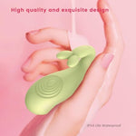 Egg Vibrator With 8 Powerful Vibration Modes – Soft Silicone Dual Vibrator And Internal Dildo Sex Toy For Women, Discreet & Green, By