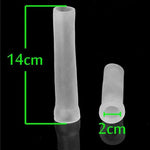 Thick Penis Pump Sleeve Set-3 Pcs, Silicone Cock Vacuum Sleeves Seal Cover Adult Sex Toys Penis Extender Replacement Accessories (3Pcs-14Cm)
