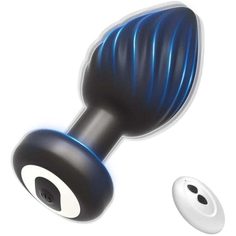 Anal Plug Adult Vibrator Sex Toys, 10 Powerful Vibration Modes Remote Control Silicone Small Vibrating Butt Plug Rechargeable Prostate Massager G-Spot Vibrator Anal Toy For Men Women