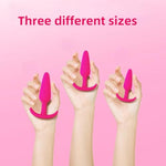 3Pcs Silicone Anal Plug Beads Kit Trainer Set Beginners To Advanced Player For Comfortable Long-Term Wear Training Set Silicone Butt Plug For Men Women Couples Relaxing (Pink) Fba
