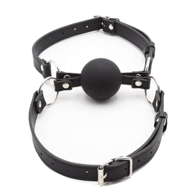 Double Silicone Mouth Ball Gag Mouth Harness Open Mouth Plug Strap On Bondage Restraint Sm Fetish Sex Toys For Women Men Couples