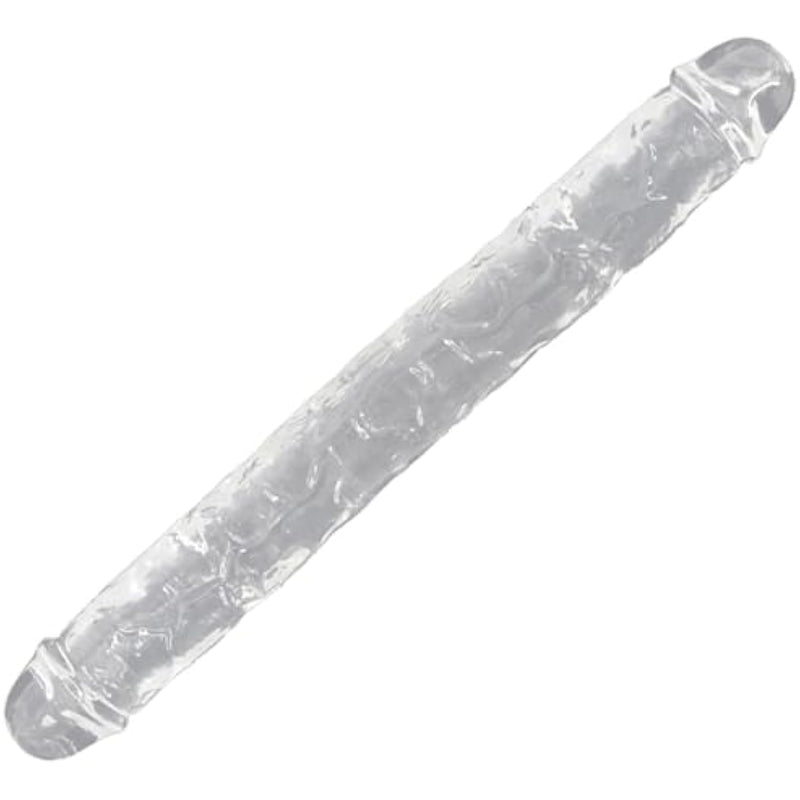 13.7 Inch Double Ended Dildo - Double Sided Dildo Realistic Jelly Flexible Dong For Lesbian Anal Vagina Play G-Spot Simulation Sex Toys For Women Men Couple