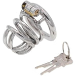 Metal Chastity Cage Chastity Device For Male Penis Exercise Penis Cage With Invisible Lock And 2 Keys Adult Sex Toys Cock Cage Used To Restrain Men (Large,1.96In)