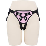 Female Dildo Wearable Pants Les Sex Harness Sex Toys With O-Rings For Couples, Strap-On Dildo Pants, Lesbian Straps Trousers For Butt Plug (Pink)