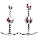 Metal Anal Plugs Stainless Steel Butt Plugs For Anal Training Wearable Pull Bead Butt Plugs Massage Prostate And G-Spot Adult Sex Toys (S)