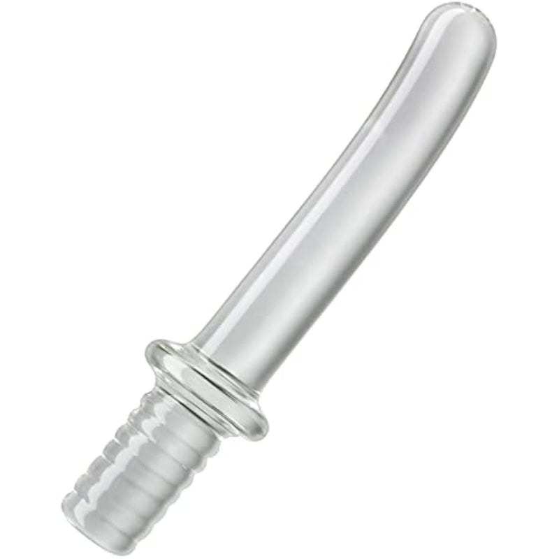 Anal Butt Plug Glass Anal Trainer Samurai Sword Clear Chrystal Pleasure Wand Anal Stimulation Adult Sex Toy For Men Women Couples Masturbation (L)