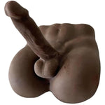 Realistic Male Torso Sex Doll For Women & Couples - Lifelike Design With Flexible Dildo Huge Cock, Black 2-In-1 Masturbation Adult Toy For Women & Gay Couples 6.8Lb