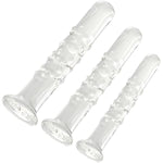 Crystal Glass Dildo, 6.1 Inch Clear Pleasure Wand Anal Dildos Plug Sex Toys For Women,Men