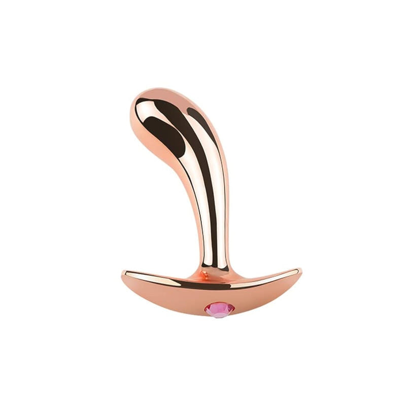 Gold Metal Anal Plug With Jewel Base Sex Masturbator For Men Women Sm Adult Toy(L)