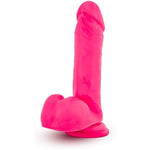 Ruse Big Poppa - 8 Realistic Dildo Premium Purio Platinum Cured Silicone - 1.5 Thick - Luxury Ultrasilk - Strap On Compatible Sturdy Suction Cup For Hands Free Play - Hot Pink